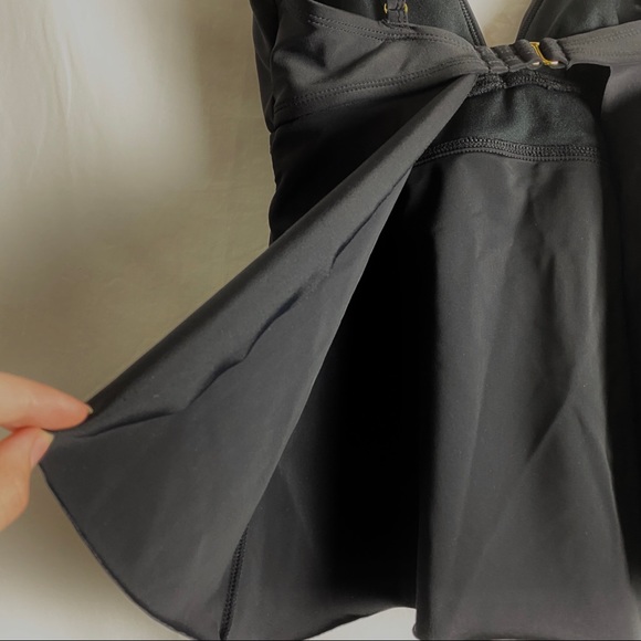 NWOT Kona Sol - Ruffle V-Neck Open Back Tankini - Picture 3 of 8